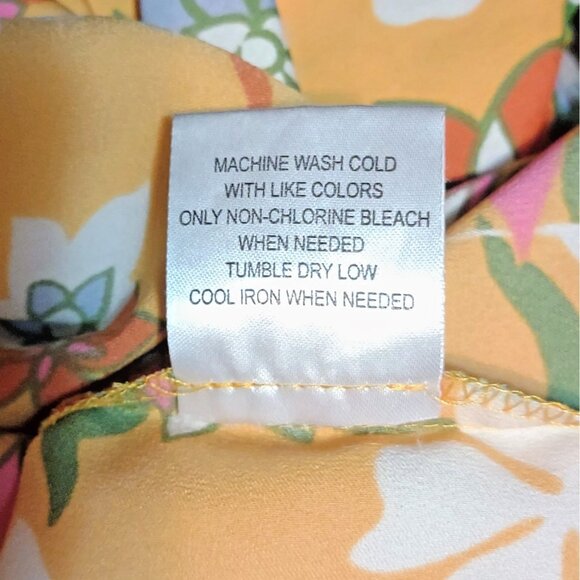 ModCloth Boardroom Brunch Keyhole Blouse Womens Size Small Retro Floral - Picture 7 of 7